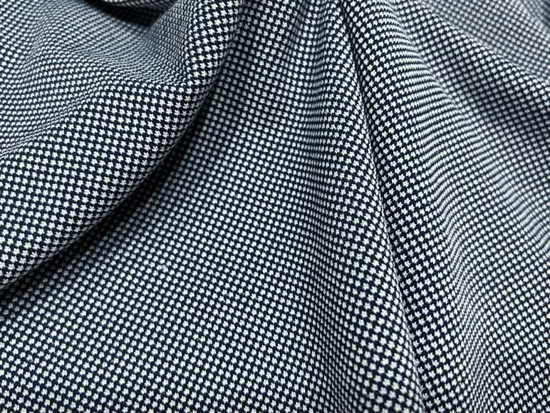 棉涤平纹小提花单面布弹力针织小碎花布料夏日连衣裙家居服面料